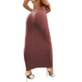 thumbnail image 7 of hotojiny Long Skirts for Women Velvet Casual Soft High Waist Maxi Skirts Fashion Lounge Solid Color Skirts, 7 of 7