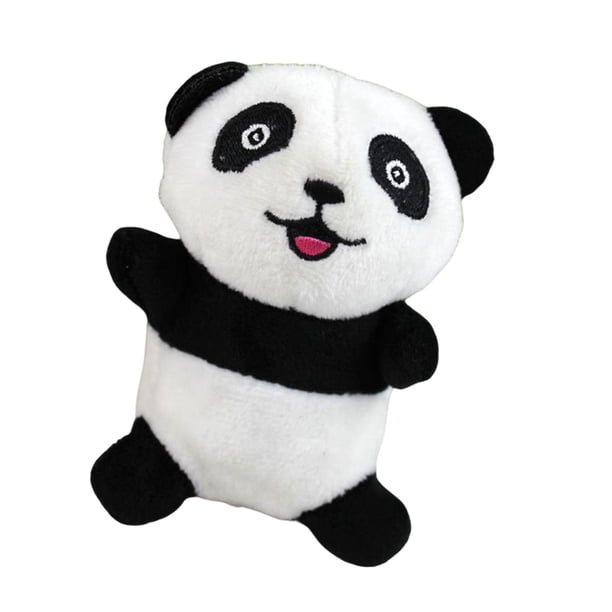 Juguete de rompecabezas para perros con sonido chirriante, pequeño, de peluche, dispensador, interactivo para cachorros pequeños. Panda