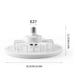 thumbnail image 3 of Ventilador de Techo E27 con Luces, Luz Baja Cerrada, Luz de Techo con Ventilador, Ventilador Oculto, Delier, Cardán, Luz Blanca, 3 of 7
