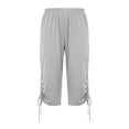 thumbnail image 7 of Maean Women's Plus Size Capris with Pockets Elastic Waist Lounge Cropped Pants Workout Yoga Joggers, 7 of 7