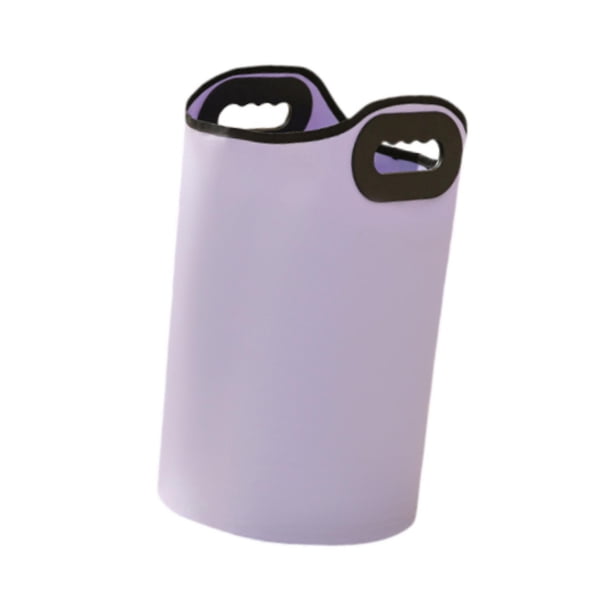 Recipiente plegable para remojo de pies, cubo para remojo de pies, aislamiento térmico para camping. Drenaje púrpura