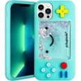 thumbnail image 6 of Game Console Phone Case for iPhone 14 Pro Max,Bling Liquid Quicksand Retro 3D Classic Game Phone Case Funny Play Case Soft Silicone Rubber Cover Protective Cover for Boys Girls Women, 6 of 13
