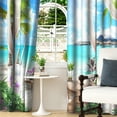 thumbnail image 5 of Sunlight Beach Blackout Curtains, Room Darkening Grommet Curtains, White Window View, 52"x84", 2 Panel, 5 of 6