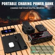 Soulor 3000A Car Jump Starters for 8.0L Gas 4.0L Diesel 12V Lithium Jump Box with Jumper Cables, Dual USB Ports, LED Light