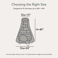 thumbnail image 2 of Covermates Outdoor Chiminea Cover - 24"DIA x 40"H, Water-Resistant, Elastic Hem, Polyester, 2 of 7