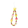 thumbnail image 3 of Bunblic Beaded Phone Lanyard Cute Bracelet Keychain Stylish Phone Chain Strap Multipurpose Decorative Key Chains Keyring Bangle Chain Yellow Bow, 3 of 8