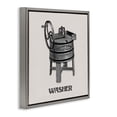 thumbnail image 2 of Stupell Industries Rustic Lodge Antique Rotary Washer Gray Floating Frame Canvas Art, 25 x 25, by Val Rhodes, 2 of 7