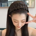 thumbnail image 5 of Sorrowso Invisible Fluffy Braid Headbands Plaited Braid HairBand Braided Hair Hoop, 5 of 16