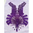 thumbnail image 3 of Aplique con lentejuelas y diamantes de imitación para ropa de vestir, 24 x 38 cm, color morado, 3 of 4