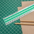 thumbnail image 3 of Teal Chevrons Pattern 12 Inch Standard and Metric Plastic Ruler, 3 of 3