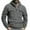 Dark Gray, variant on Men's 100% Polyester Pullover Hoodie - Henley Neck, Multi Pockets (Chest/Kangaroo/Sleeve) | Warm for Daily/Outdoor Use, Dark Gray, XL
