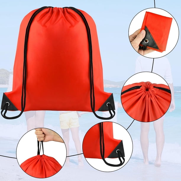 12 Bolsas Pequeñas De Voleibol Con Cordón, Mochila De Cuerda