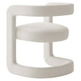 thumbnail image 4 of Winslow Performance Velvet Barrel Accent Chair in Alabaster, 4 of 10