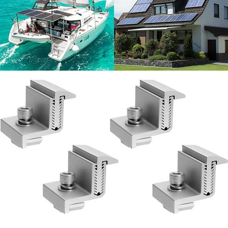 

Sufanic 4X Solar Module Solar Panel Z Brackets Solar Module Clamp Adjustable To 35-50 Mm