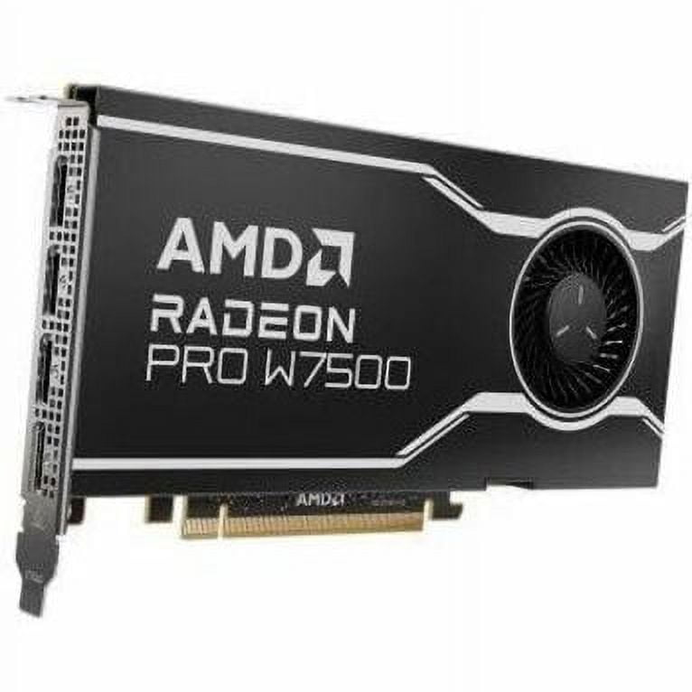 AMD Radeon Pro W7500 Graphic Card - 8 GB GDDR6 - Full-height - 7680 x 4320 - 128 bit Bus Width - PCI Express 4.0 x8 - DisplayPort - 4 x DisplayPort