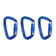 thumbnail image 2 of Carabineras de Aluminio Soledad 3pcs Mosquetón Autobloqueo 24KN, 2 of 6