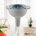 thumbnail image 2 of Juego de embudos de cocina Embudos anidados con asa Paquete de 4 Embudos de plástico de grado alimenticio con filtro de colador desmontable para transferir líquidos, fluidos Xemadio 2034087, 2 of 8