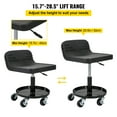 thumbnail image 2 of KFFKFF Rolling Garage Stool 300/400LBS Adjustable Swivel Work Shop Seat with Casters, 2 of 9