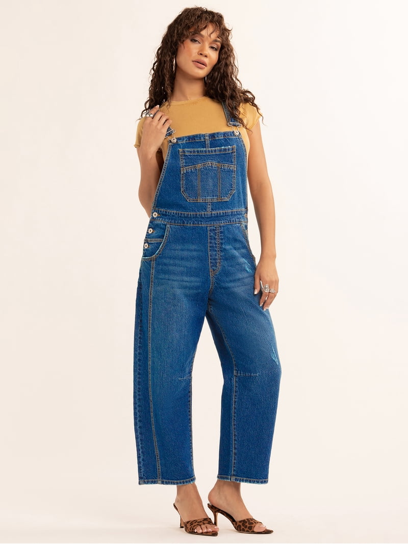 ジェーンスミス　プルオーバー Jessica Simpson Women's Overall Barrel Leg, Sizes XS-XL - Walmart.com
