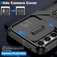 thumbnail image 5 of Funda para GANGXUN Samsung Galaxy A34 5G - Soporte metálico, Función magnética, Negro, 5 of 5