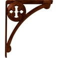 thumbnail image 6 of Ekena Millwork 2"W x 10"D x 12"H Crawley Wrought Iron Bracket, (Triple center brace), Antiqued Copper, 6 of 10