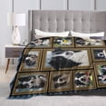 thumbnail image 4 of Border Collie Blanket Gifts For Kids Adults - Lightweight Throw Blanket For Bedroom Living Room Decor Soft Fuzzy Fleece Cozy Plush Bed Couch 40"X30", 4 of 7