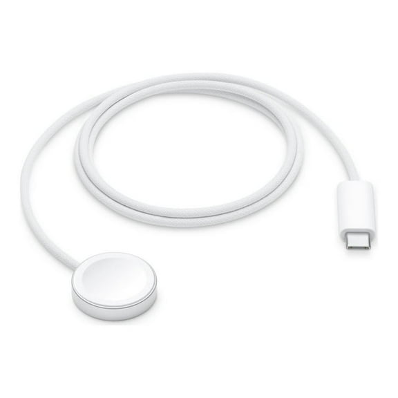 Restored Apple (1m / 3.3-Ft) Watch Magnetic Fast Charger to USB-C Cable - White (A2515) (Refurbished)