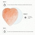 thumbnail image 6 of Pure Himalayan Salt Works Heart Massage Stone, Pink Crystal Hand-Carved Stone for Massage Therapy, Deodorant and Salt and Sugar Scrubs, 2.75” W x 3” H x 1.5” D (Pack of 6), 6 of 7