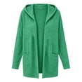 thumbnail image 3 of OGLCCG Womens Lightweight Hooded Cardigan Long Sleeve Open Front Casual Sweater Cardigans with Pockets Loose Fit Fall Outfits,Size S-XXL, 3 of 4