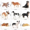 thumbnail image 2 of Set de figuras de perros realistas de PVC en miniatura, 9 piezas, 2 of 3