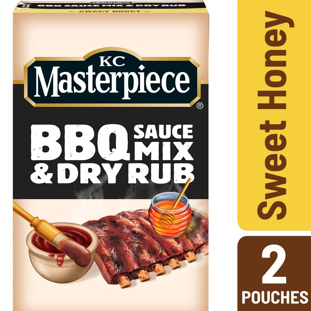 KC Masterpiece BBQ Sauce Mix & Dry Rub, Sweet Honey, 4 Ounces Walmart