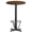 Walnut, variant on Flash Furniture 24'' Round Black Laminate Table Top with 22'' x 22'' Bar Height Table Base and Foot Ring