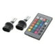 thumbnail image 1 of 2 uds 5050 LED RGB faros antiniebla bombilla Baoblaze Multicolor 16 cambio DE color Kit DE interruptor estroboscópico 880, 1 of 8