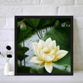 thumbnail image 2 of DIY redondo diamante pintura 5D diamante bordado blanco Lotus regalo costura Hugtrwg Para estrenar, 2 of 9
