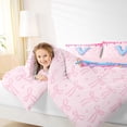 thumbnail image 4 of Feelyou Initial V Letter Twin Comforter Sets, Teen Kid Bow-tie Ribbon Bedding Set, 2pcs, 4 of 8