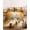 SlateGray,MutedYellow,Charcoal,Ash, variant on Full Size Fitted Sheet Set - Thanksgiving Fall 3 Piece Bedding Sets 16" Deep Pocket Fitted Sheet with 2 Pillowcases, Autumn Farmhouse Leaves Maple Trees Brushed Microfiber Hotel Luxury Bed Sheets