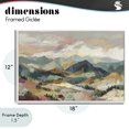 thumbnail image 4 of Stupell Industries Contemporary Mountain Valley Vista White Framed Giclee Art, 18 x 12, by Chromatic Storm Studio, 4 of 8