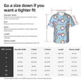 thumbnail image 2 of KLL Men's Hawaiian Shirt Short Sleeve Button Down Beach Shirts-Gnome Pool Party, 2 of 6