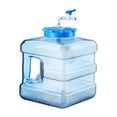 thumbnail image 3 of Water Container Water Storage with Floating Ball Leakproof Drinking Water Bottle Water Bottle Water Jug for RV Backpacking Outdoor Survival 7.5L Square, 3 of 8
