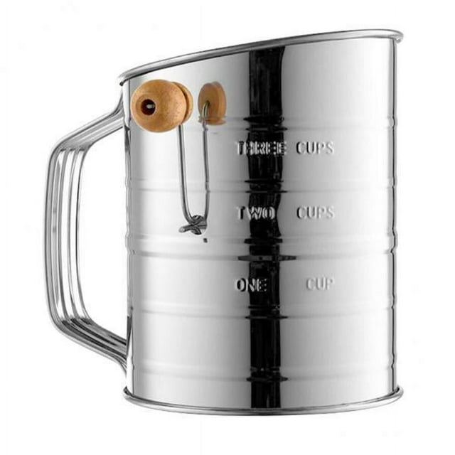 3x Acero Inoxidable Cocina Azúcar En Polvo Malla Tamiz De Harina Taza Tamiz Herramientas Para Hornear