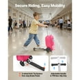 thumbnail image 3 of KFFKFF Ride-on Luggage for Kids, 20L Capacity, 20-Inch Scooter Suitcase with Flashing PU Wheels, Adjustable Handle & Non-Slip TPR Grip, Foldable and Lightweight Design for Ages 5+, Pink, 3 of 9