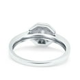 thumbnail image 3 of Simulated Cubic Zirconia Size-5 Art Deco Wedding Ring Band 925 Sterling Silver, 3 of 7
