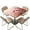 Pink Cherry Floral Cardinal Bird, variant on FKELYI Square Tablecloth with Elastic Edge Tribal Eagle Print Waterproof Polyester Table Cover for Outdoor Picnic Table Protector Kitchen Decoration, 36x36 inch
