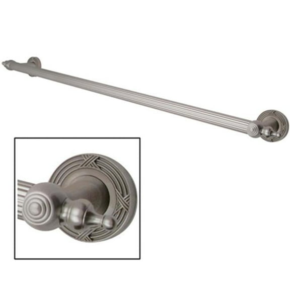 Kingston Brass Templeton Decor Grab Bar - Satin Nickel - 12 Inch