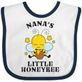 thumbnail image 3 of Inktastic Cute Bee Nana's Little Honeybee with Stars Boys or Girls Baby Bib, 3 of 4
