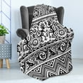 thumbnail image 4 of Ethnic Soft Flannel Fleece Throw Blanket, Monkeys Birds Simplistic Animal Motifs Ornaments Petroglyph Theme, Cozy Plush for Indoor and Outdoor Use, 70" x 90", Black White, by Ambesonne, 4 of 5