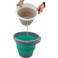 thumbnail image 4 of SAMMART 5.5L (1.4 Gallon) Set of 2 Collapsible Plastic Bucket - Foldable Round Tub - Portable Fishing Water Pail - Space Saving Outdoor Waterpot, 4 of 8