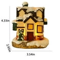 thumbnail image 3 of Latrodar Mini Light Up Resin House Battery Operated In Dark Secure able Desk Decoration Orange Home Stuff, 3 of 5