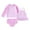 Pink Stripe, variant on Younger Tree Girl 3-Piece Rashguard Swimsuit Set Baby Cute Long Sleeve Top Sling Vest Bikini Swim Suits for 18-24 Months