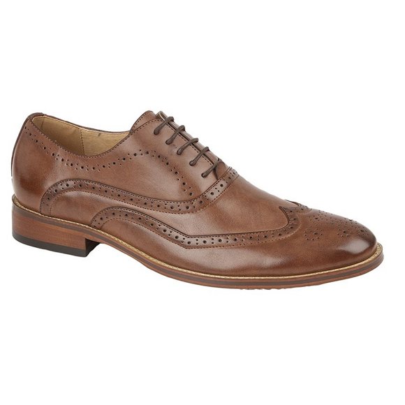 Goor Childrens Boys Brogued Wing Tip Smart Shoe